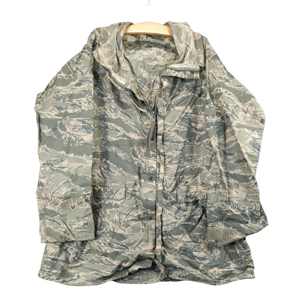 U.S. Army Improved Rainsuit Parka Jacket Mens Size M Green Digital Camo